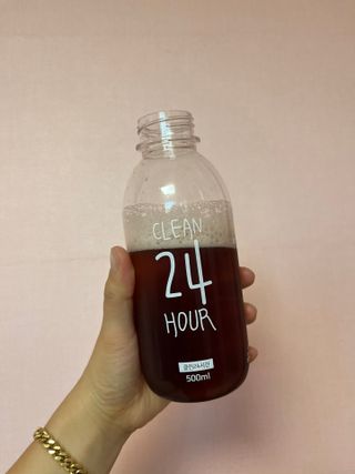 클린24시간 1BOX(5포) + 전용보틀(500ml) — 5점을 준 리뷰어가 2022년 9월 올린 사용 사진