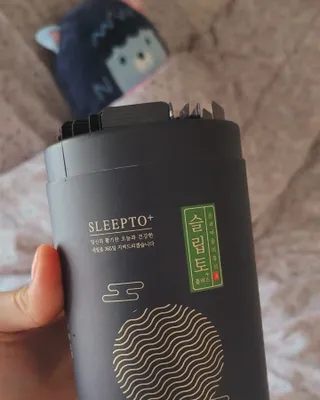 프리마인 자체 기업부설 연구소에서 찾아낸 건강한 수면의 비밀.  슬립토 플러스 30포 — 5점을 준 리뷰어가 2022년 4월 올린 사용 사진