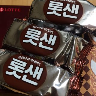 롯데제과 롯샌 카페크런치 — 5점을 준 리뷰어가 2021년 10월 올린 사용 사진