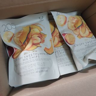 딜라이트 프로젝트 원물칩 2종 6ea(비트 믹스칩, 단호박 믹스칩) — 5점을 준 리뷰어가 2022년 4월 올린 사용 사진