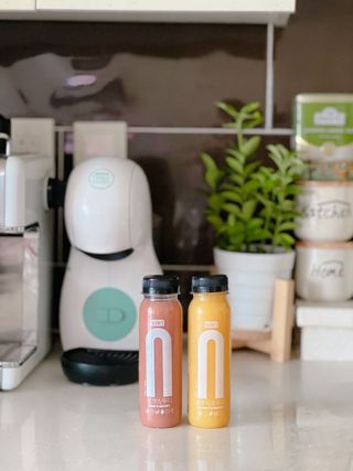 BLENDY'S 핑크 스무디+블론디 스무디 — 5점을 준 리뷰어가 2021년 12월 올린 사용 사진