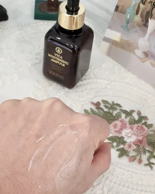 소담스퀘어 상암 솔포그 비타민 화이트닝 앰플 50ml 안티에이징 항산화 가미 잡티 트러블 세라마이드 — 5점을 준 리뷰어가 2022년 11월 올린 사용 사진