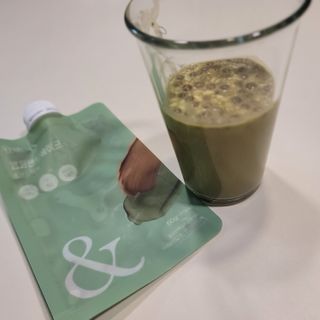 [뷰캔] 건강한 식사대용 앰퍼샌드 단백질 쉐이크 초코&말차 50g — 5점을 준 리뷰어가 2022년 6월 올린 사용 사진