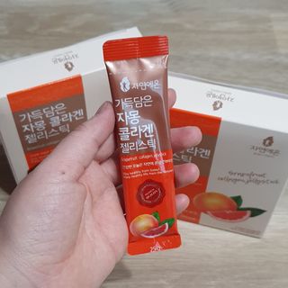 자연에온 가득담은 자몽 콜라겐 젤리스틱 2BOX — 3점을 준 리뷰어가 2020년 12월 올린 사용 사진
