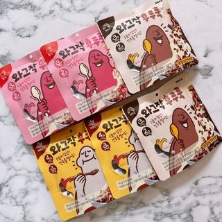 스낵스 와그작후루룩 3종_카카오2봉+아몬드2봉+딸기2봉 (총 6봉) — 5점을 준 리뷰어가 2024년 2월 올린 사용 사진
