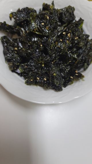 광천우리맛김 우리집밥도둑 맛있는광천김 우리김자반 50g 5봉 — 5점을 준 리뷰어가 2021년 11월 올린 사용 사진