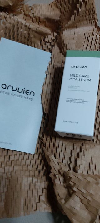 아르비엔 마일드케어 비건 시카세럼 — 5점을 준 리뷰어가 2021년 2월 올린 사용 사진