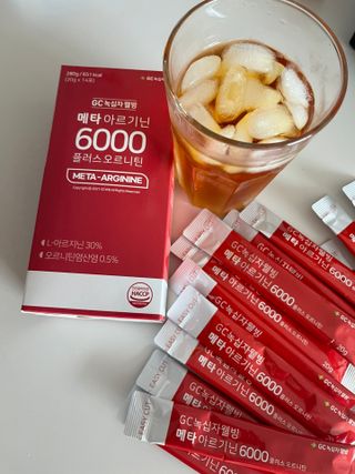 메타아르기닌 GC녹십자웰빙 메타 아르기닌 6000 플러스 오르니틴 — 5점을 준 리뷰어가 2022년 5월 올린 사용 사진