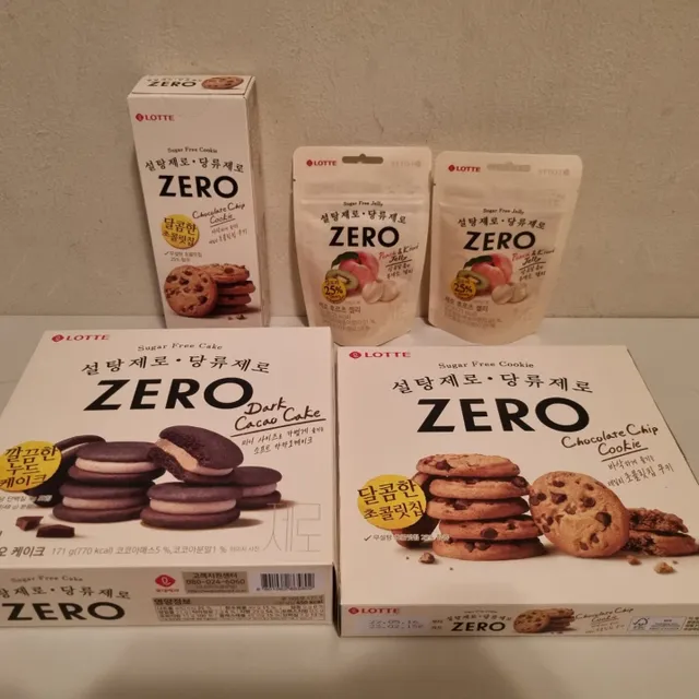 ZERO (초콜릿 칩 쿠키, 카카오 케이크, 후르츠 젤리, 아이스 콜라, 아이스 초코바) 리뷰 사진