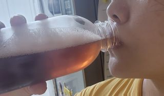 클린24시간 1BOX(5포) + 전용보틀(500ml) — 3.5점을 준 리뷰어가 2022년 8월 올린 사용 사진