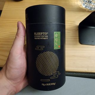 프리마인 자체 기업부설 연구소에서 찾아낸 건강한 수면의 비밀.  슬립토 플러스 30포 — 5점을 준 리뷰어가 2022년 10월 올린 사용 사진