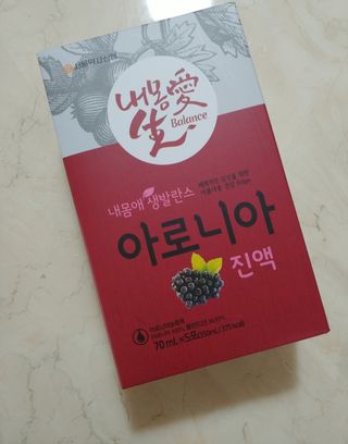 서울약사신협_내몸애생발란스아로니아_70ml x 30포 — 5점을 준 리뷰어가 2021년 7월 올린 사용 사진