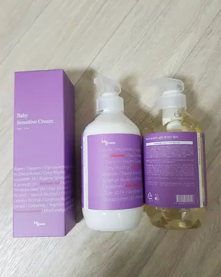 빅그린 베이비라인 3종세트 - 샴푸앤바디워시500ml,올인원로션500ml,바디크림170ml — 5점을 준 리뷰어가 2022년 11월 올린 사용 사진
