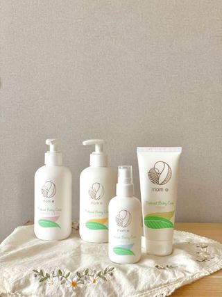 mom e 맘이 내추럴 베이비 케어 크림+바디오일 — 5점을 준 리뷰어가 2021년 1월 올린 사용 사진