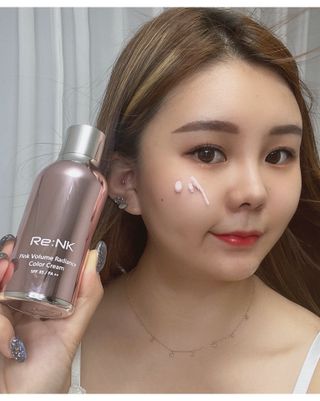 Re:NK 리엔케이 핑크 볼륨 래디언스 컬러크림 — 5점을 준 리뷰어가 2021년 7월 올린 사용 사진