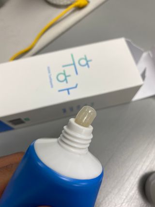 [심폐소생소] 무불소 임산부 천연 치약 — 4점을 준 리뷰어가 2021년 11월 올린 사용 사진
