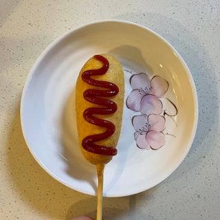 오마뎅 한우핫도그 — 5점을 준 리뷰어가 2021년 5월 올린 사용 사진