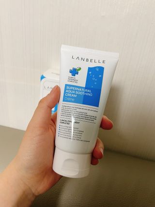 랑벨 수퍼내츄럴 아쿠아 수딩 크림 100ml — 5점을 준 리뷰어가 2022년 4월 올린 사용 사진