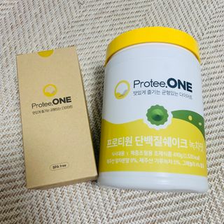 프로티원 단백질쉐이크 녹차맛 2주분 1통+보틀 — 4.5점을 준 리뷰어가 2021년 4월 올린 사용 사진
