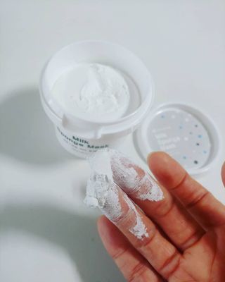 리더스코스메틱 리더스 밀크 스폰지 마스크 — 5점을 준 리뷰어가 2021년 7월 올린 사용 사진