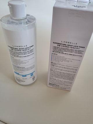 랑벨 수퍼내츄럴 수분잠금 토너 500ml (수분, 보습, 피부장벽 토너) — 5점을 준 리뷰어가 2022년 4월 올린 사용 사진