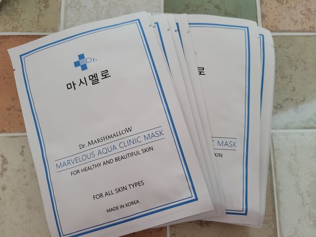 닥터마스멜로 마블러스 아쿠아 클리닉 마스크 리뷰 사진