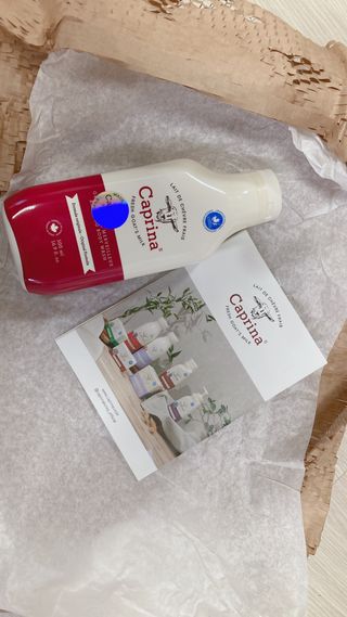 카프리나 프레쉬 산양밀크 어메이징 바디워시 500ml(오리지널향) — 5점을 준 리뷰어가 2023년 4월 올린 사용 사진