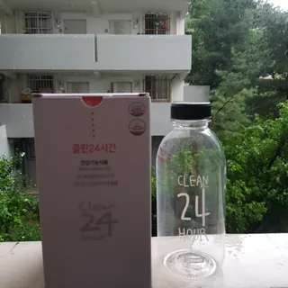 클린24시간 1BOX(5포) + 전용보틀(500ml) — 5점을 준 리뷰어가 2022년 8월 올린 사용 사진