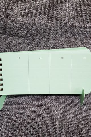 리훈 언더모니터 위클리 플래너 + 다정한 스티커 8mm 원형 칼라 얼굴 표정 1장 — 5점을 준 리뷰어가 2022년 3월 올린 사용 사진