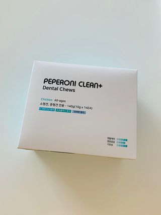페페로니 클린플러스 덴탈치킨껌 10g x 14p — 5점을 준 리뷰어가 2021년 7월 올린 사용 사진