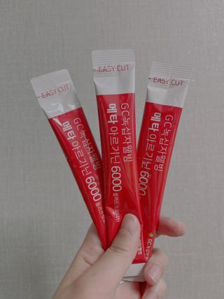 메타아르기닌 GC녹십자웰빙 메타 아르기닌 6000 플러스 오르니틴 — 5점을 준 리뷰어가 2022년 4월 올린 사용 사진