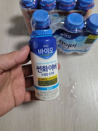 LIVE 매일바이오 썬화이버 드링킹 요거트 — 5점을 준 리뷰어가 2022년 8월 올린 사용 사진