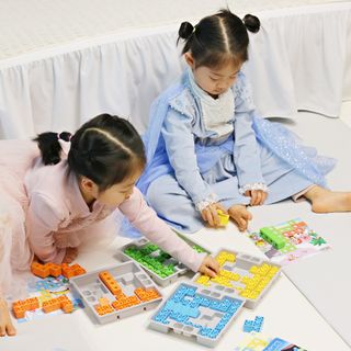 애니블록 뽀로로 퍼즐 스타터 — 5점을 준 리뷰어가 2021년 1월 올린 사용 사진