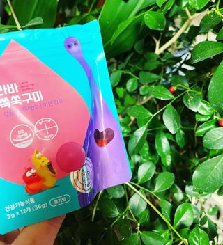 푸름웰니스 라바 쑥쑥구미 36g — 5점을 준 리뷰어가 2022년 2월 올린 사용 사진