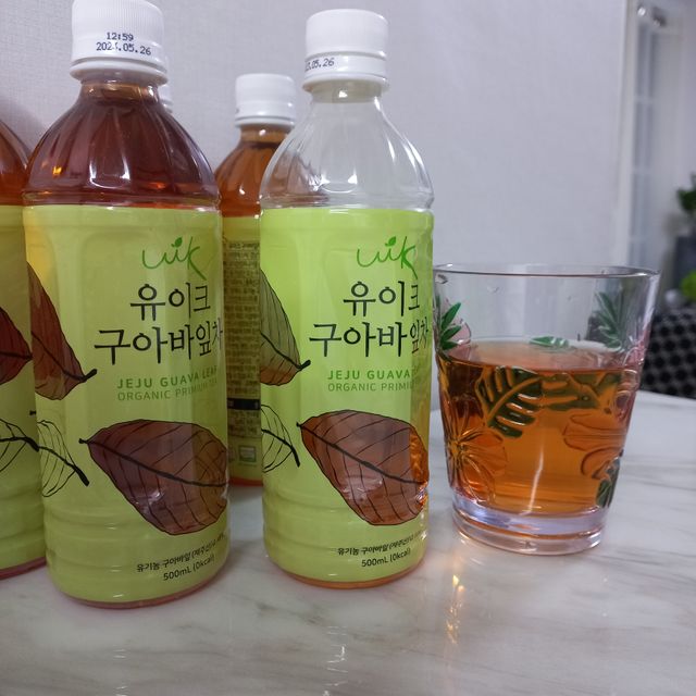 제로카페인x제로칼로리 제주 유기농 유이크 구아바잎차 500ml x 6개입 (1박스) 리뷰 사진