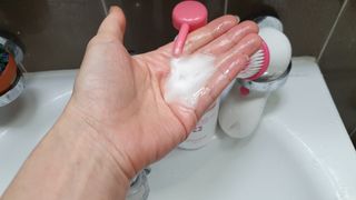 더마힐 헤어 컨디셔닝 샴푸 릴렉스 500ml — 5점을 준 리뷰어가 2021년 3월 올린 사용 사진