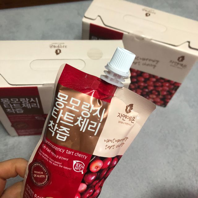 자연에온 몽모랑시 타트체리 착즙 100mL 10개입 2BOX 리뷰 사진