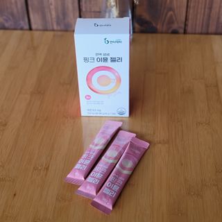 인디닥터 면역 생생 핑크 이뮨 젤리 + 타이탄 BCAA 프로틴 젤리스틱 — 5점을 준 리뷰어가 2022년 3월 올린 사용 사진