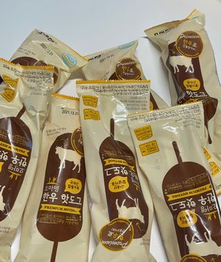 오마뎅 한우핫도그 — 5점을 준 리뷰어가 2021년 5월 올린 사용 사진