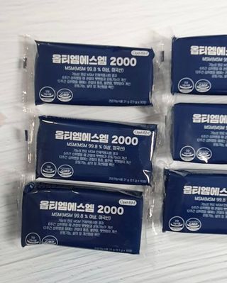 바른비타민 옵티엠에스엠2000 1박스 60포 관절 연골 복합건강기능식품 — 4점을 준 리뷰어가 2021년 6월 올린 사용 사진