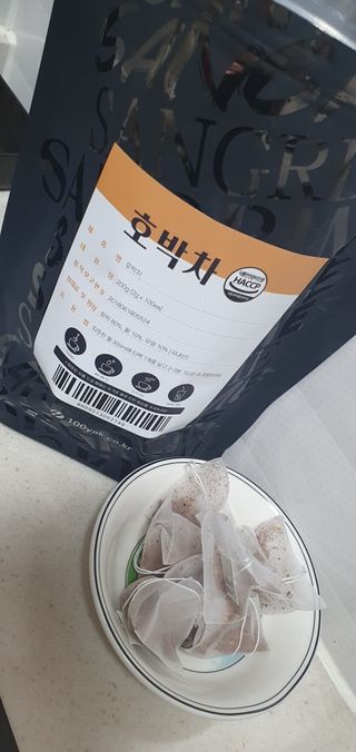 산그리메 국내산 호박차 100티백 대용량 삼각티백차 — 5점을 준 리뷰어가 2021년 7월 올린 사용 사진