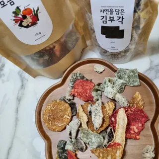 자연을담은모듬부각 — 5점을 준 리뷰어가 2022년 1월 올린 사용 사진