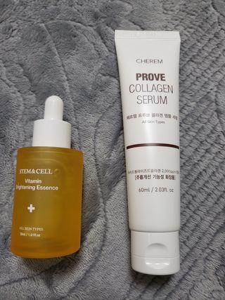 체르엠 비타민 브라이트닝 에센스 + 콜라겐앰플 세트 — 5점을 준 리뷰어가 2021년 12월 올린 사용 사진