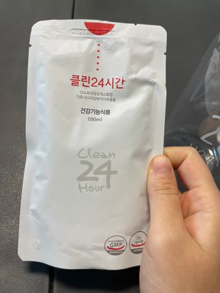클린24시간 1BOX(5포) + 전용보틀(500ml) — 5점을 준 리뷰어가 2023년 2월 올린 사용 사진