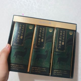 서울약사신협_프리미엄 진 녹용스틱 플러스10g x 30포 — 5점을 준 리뷰어가 2021년 8월 올린 사용 사진