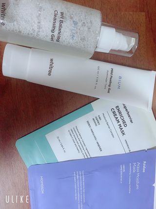 화이트리 비움 약산성 클렌징젤 ,마일드 필링젤 세트 — 4점을 준 리뷰어가 2021년 1월 올린 사용 사진