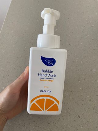 카오리온코스메틱스 클린온 버블 핸드 워시 500ml — 5점을 준 리뷰어가 2021년 8월 올린 사용 사진