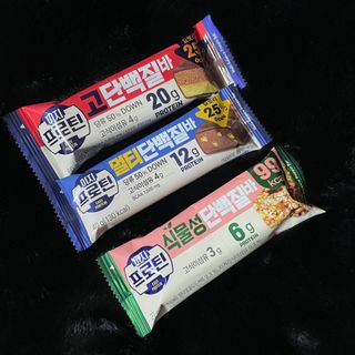 이지프로틴바 3종x각 2ea (고단백질바, 멀티단백질바, 식물성단백질바) — 5점을 준 리뷰어가 2024년 2월 올린 사용 사진