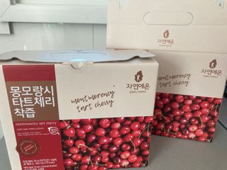 자연에온 몽모랑시 타트체리 착즙 100mL 10개입 2BOX — 5점을 준 리뷰어가 2021년 1월 올린 사용 사진