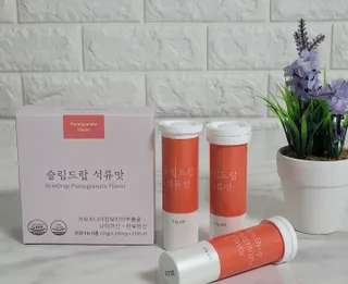 [슬림드랍 석류맛] 건기식 다이어트 보조제 겸 비타민 — 5점을 준 리뷰어가 2022년 1월 올린 사용 사진